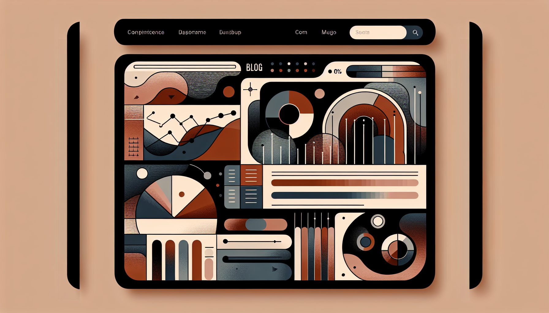Screenshot of a data dashboard built with Python and Chart.js