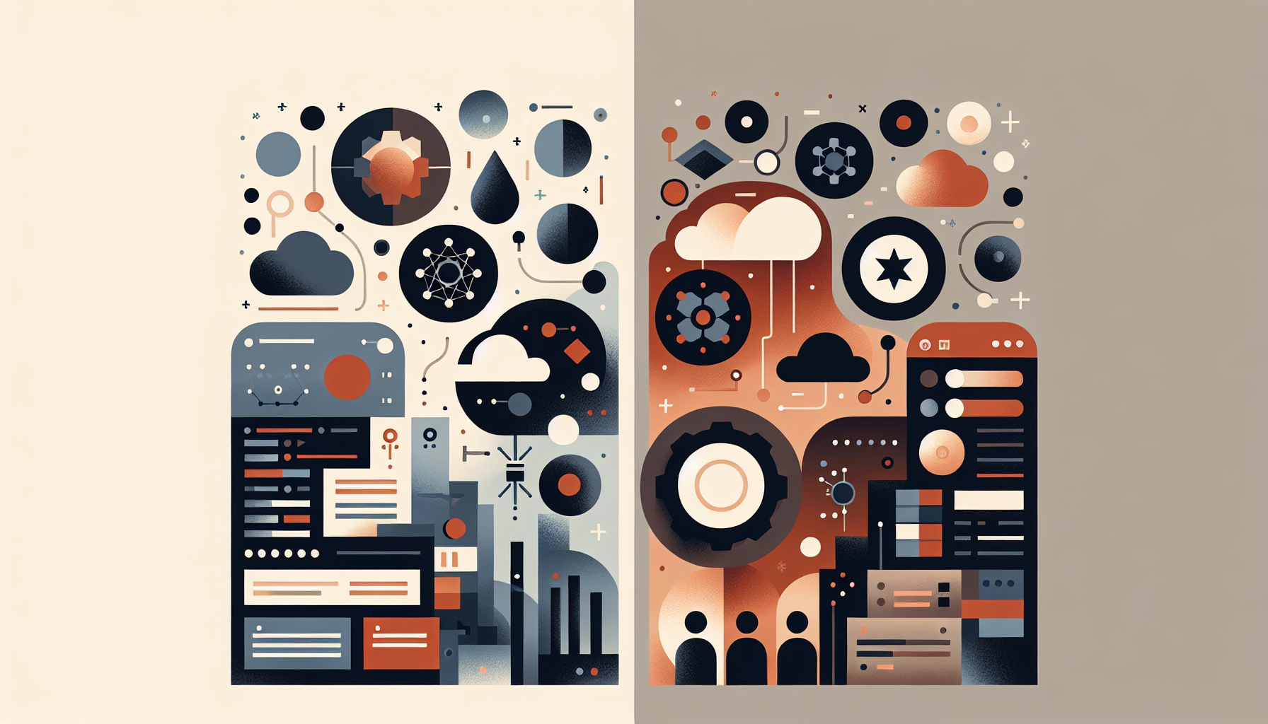 A comparison chart between Node.js and PHP for web development