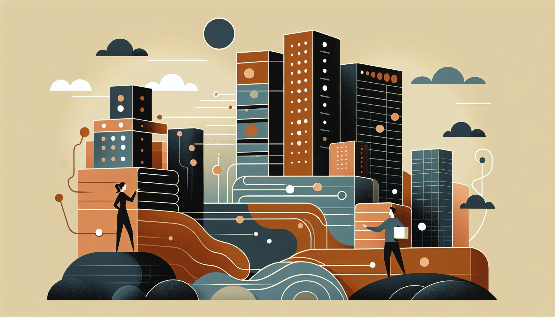 A graphic representation of vector databases