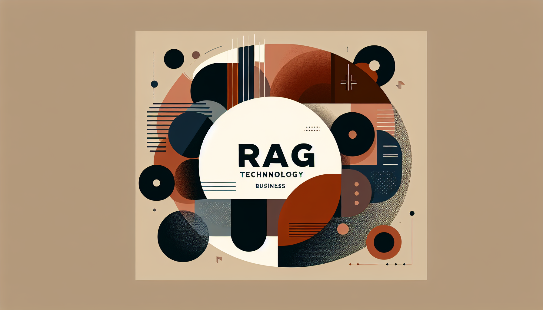 Visual representation of RAG technology in business