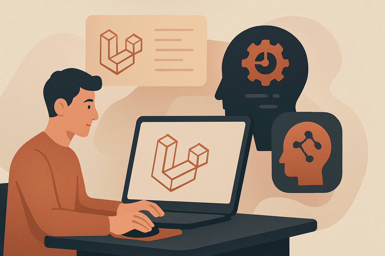 A developer working on Laravel with AI tools